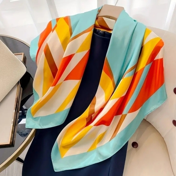 Accessories - Colorful Square Scarf